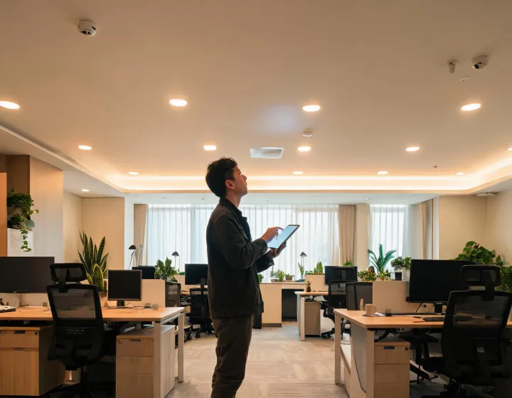 Office lighting and controls commissioning